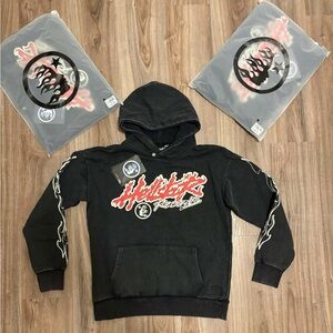 Hellstar red and blue tour hoodie